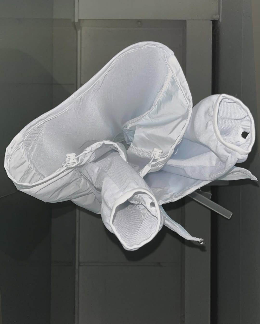 Contemporary art installation demonstrating abstract form and contrast